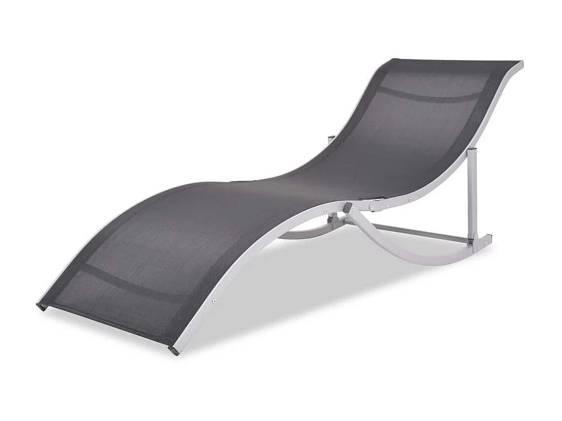 Tumbonas plegables 2 piezas Aluminio y Textileno