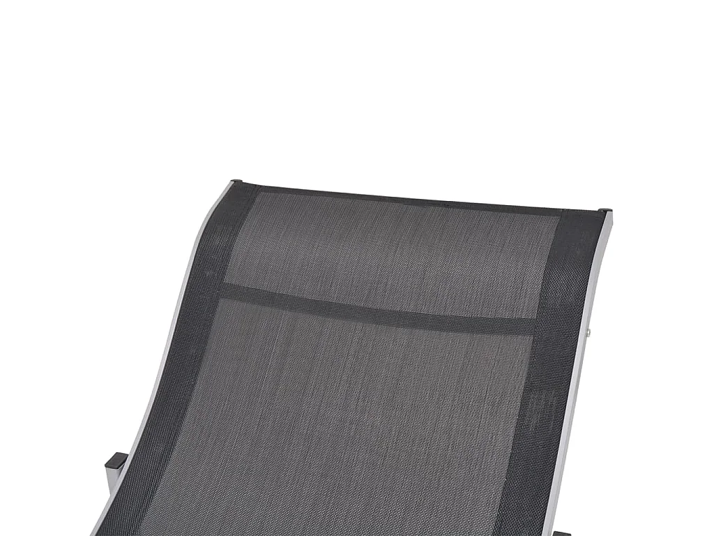 Tumbonas plegables 2 piezas Aluminio y Textileno