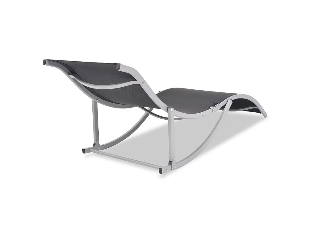Sedie a sdraio pieghevoli 2 pz. Alluminio e Textilene
