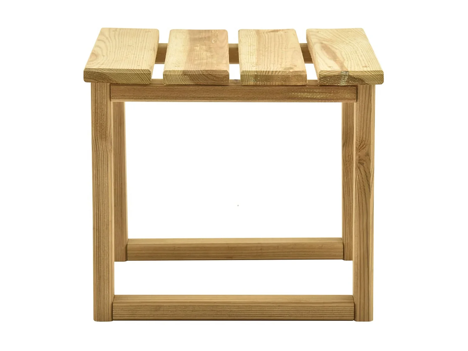 Espreguiçadeira de jardim com mesa em madeira de pinho impregnada