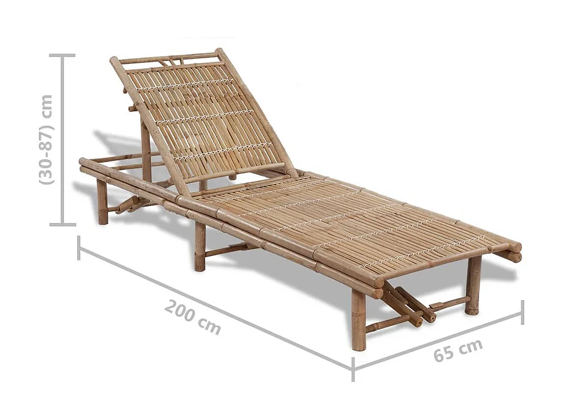 Espreguiçadeira de bambu