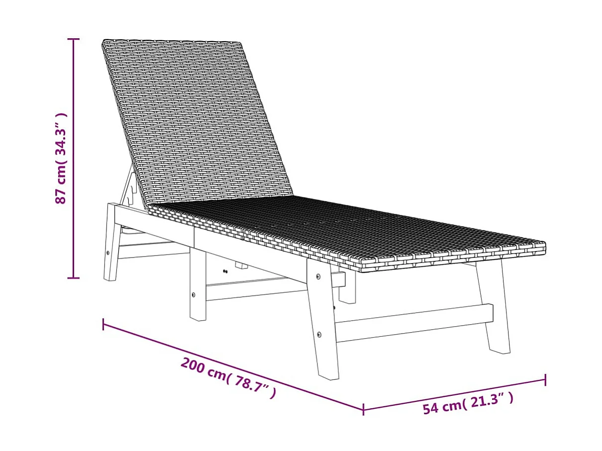 Lounge-Stühle und Kissen, 2 Stück, Kunstharzgeflecht/Akazienholz