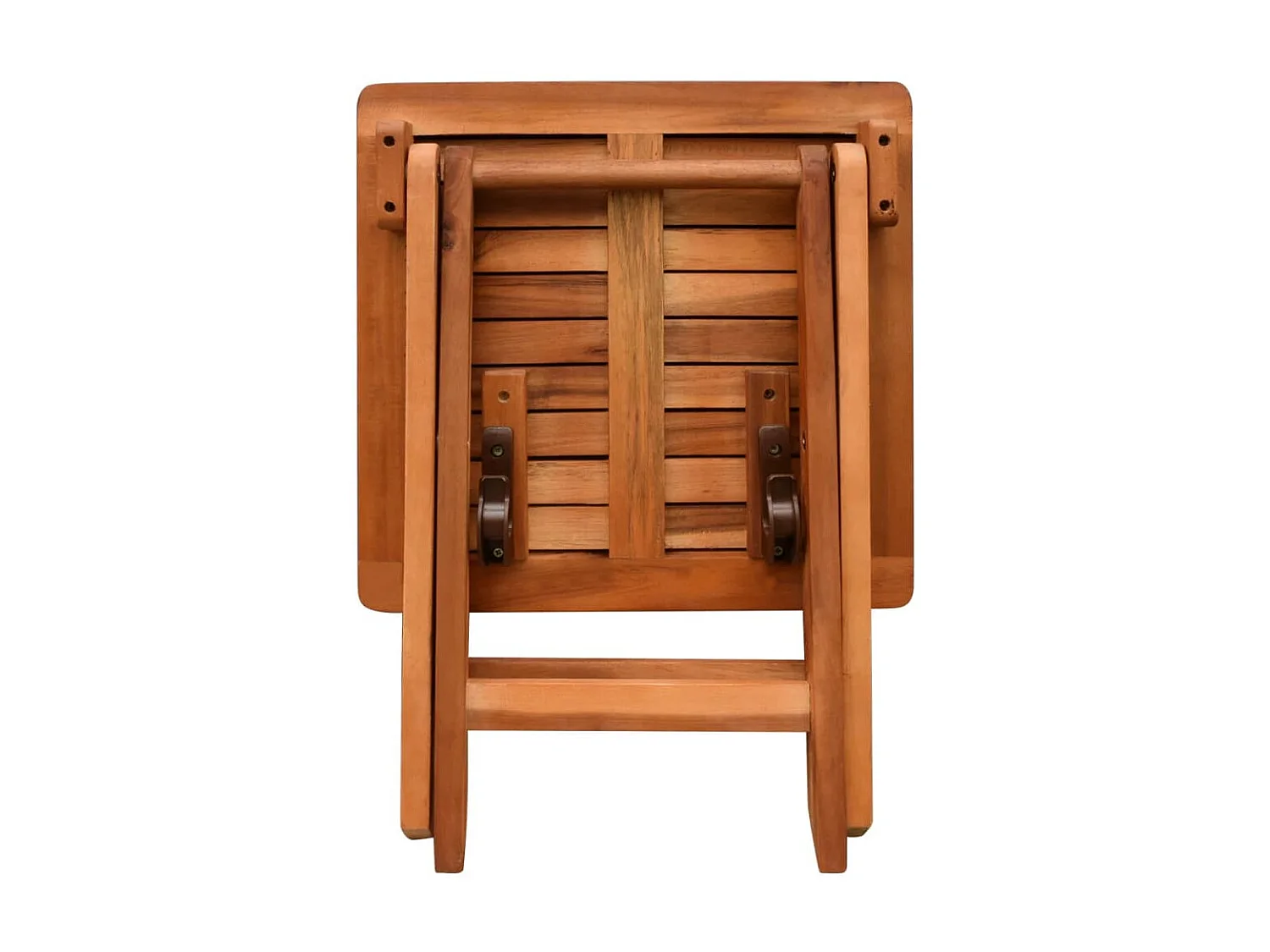 2 sedie a sdraio con tavolo. Legno massello di acacia