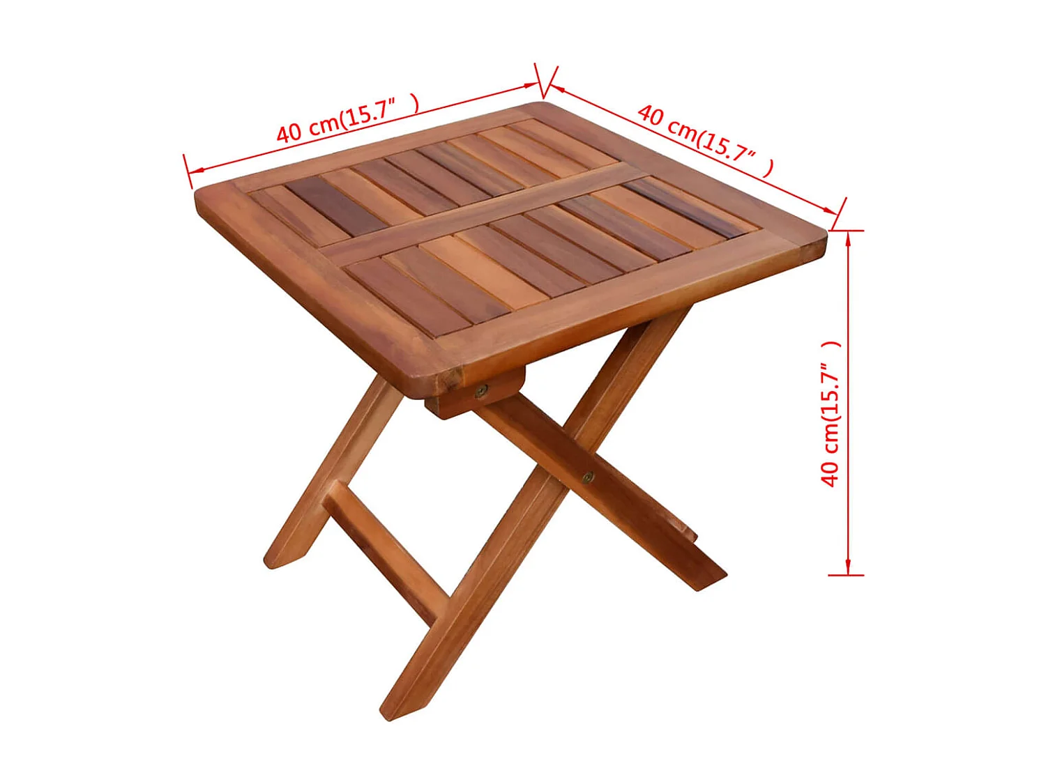 2 stuks loungestoelen met tafel Massief acaciahout