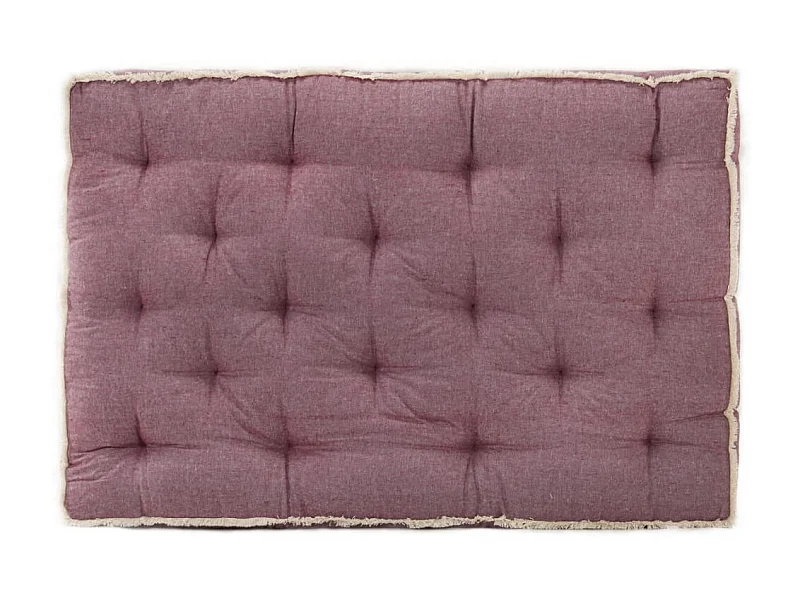 Cuscino per divano pallet rosso bordeaux 120x80x10 cm