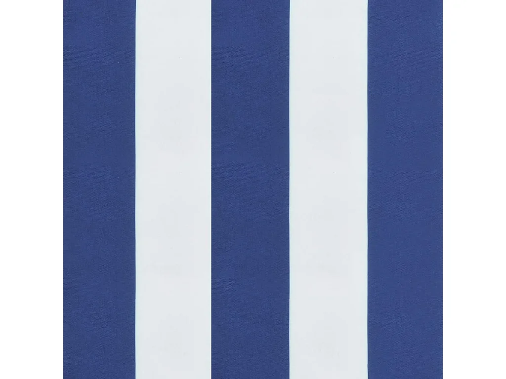Coussin de banc de jardin rayures bleues et blanches 120x50x7cm