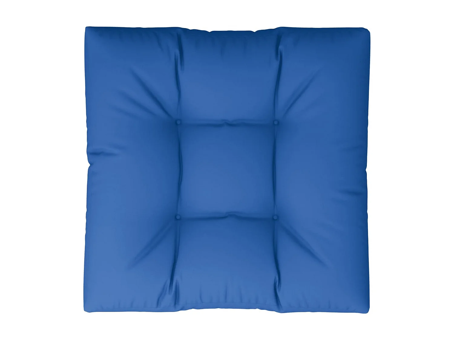 Coussin de palette bleu royal 70x70x12 cm tissu