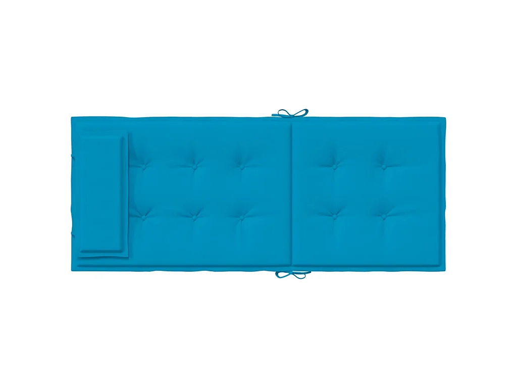 Coussins de chaise à dossier haut lot de 6 bleu clair