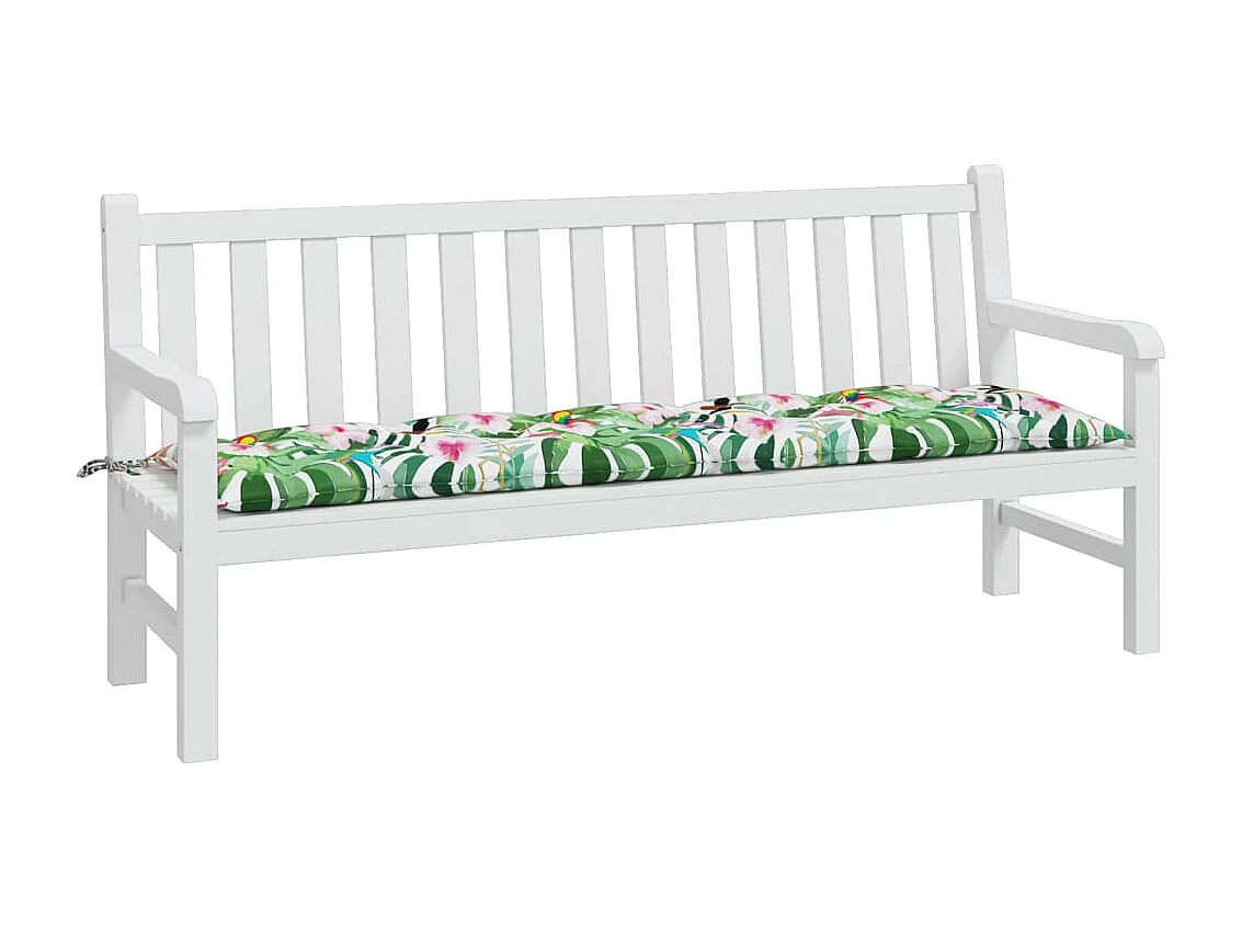Cuscino per panca da giardino multicolore 180x50x7 cm in tessuto oxford