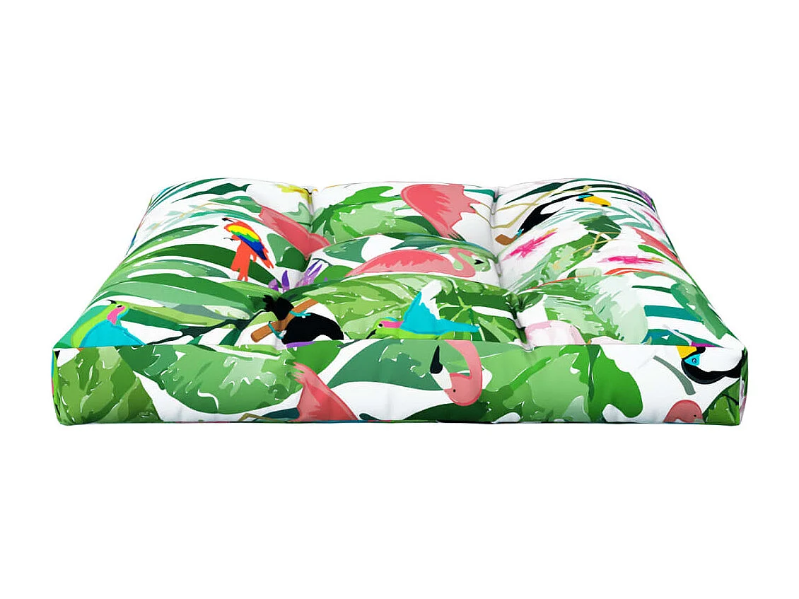 Coussin de palette multicolore 80x80x12 cm tissu