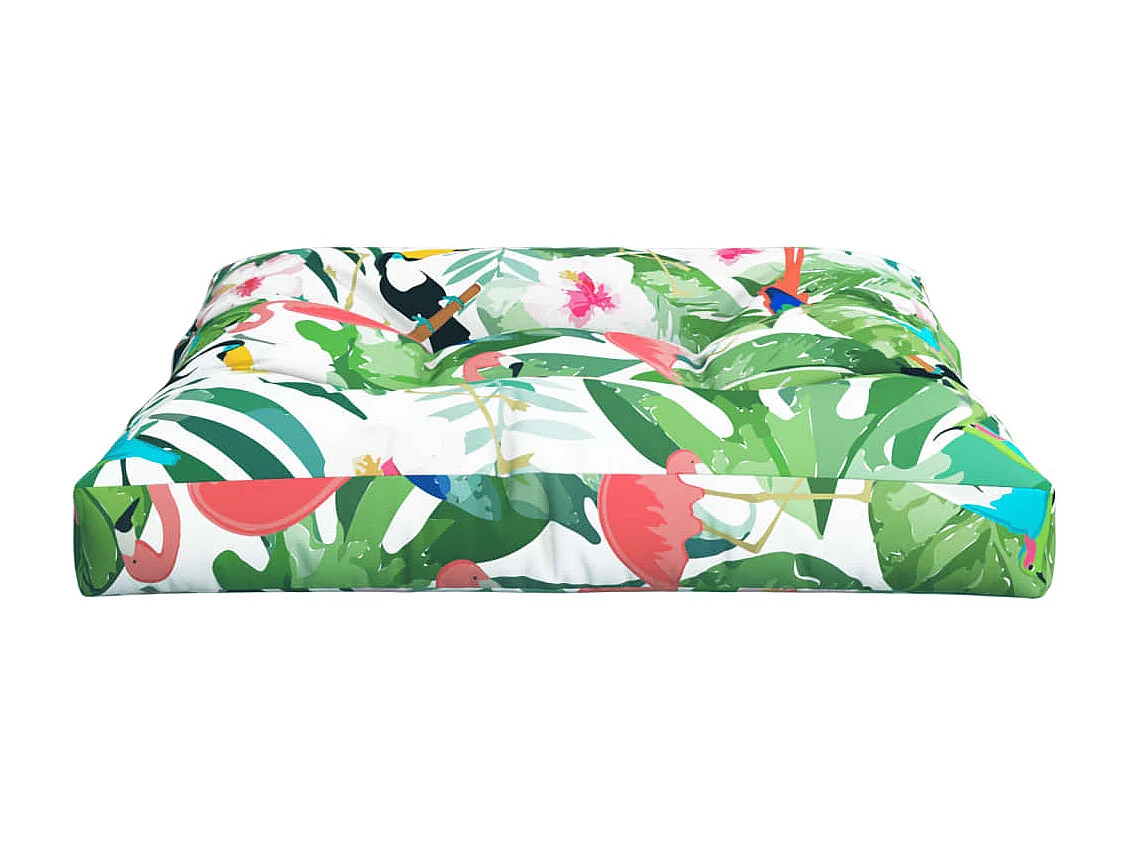 Coussin de palette multicolore 80x80x12 cm tissu