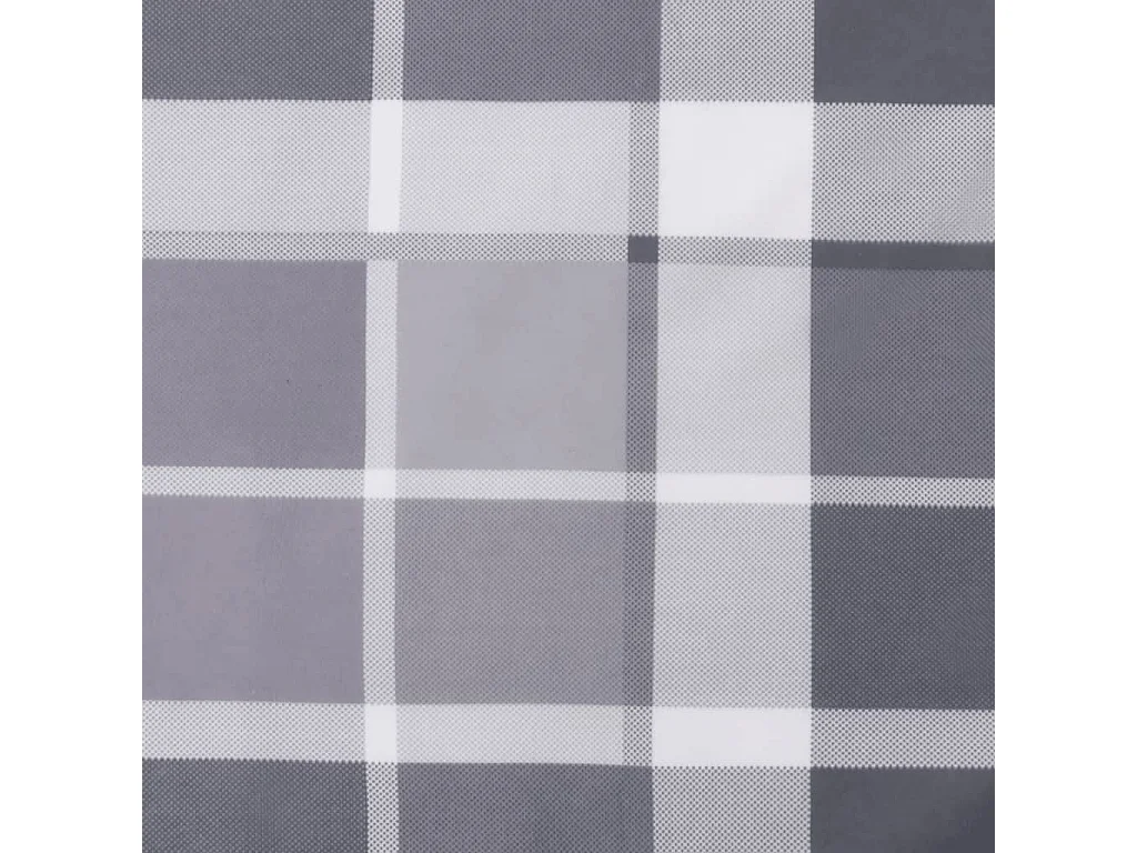 Coussins de chaise jardin à dossier haut lot de 4 carreaux gris