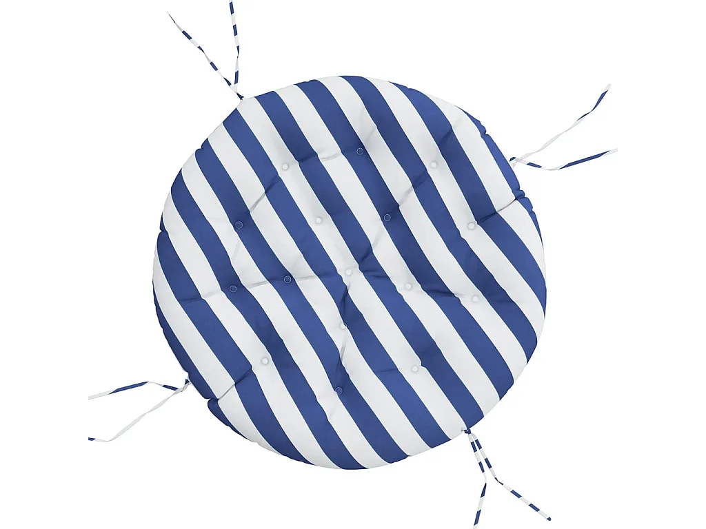 Coussin rond rayure bleue/blanche ? 100 x11 cm tissu oxford