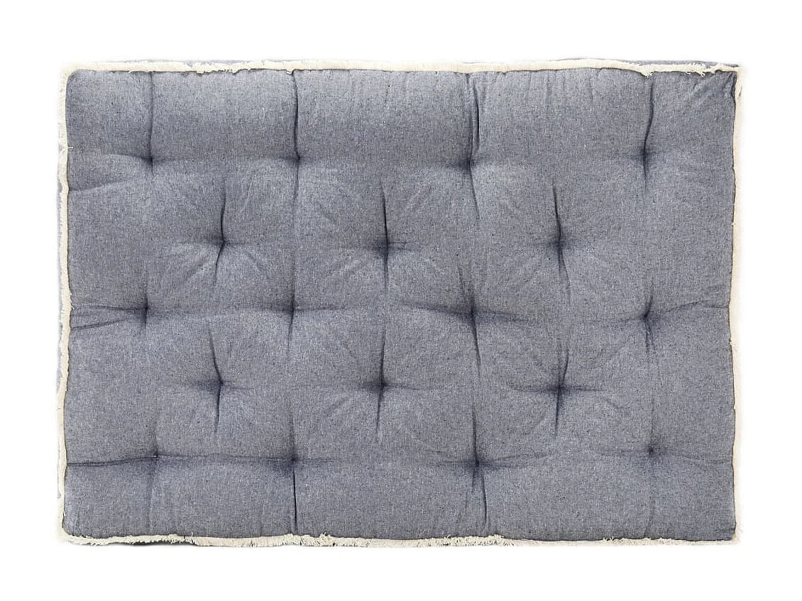 Coussin de canapé palette Bleu 120x80x10 cm