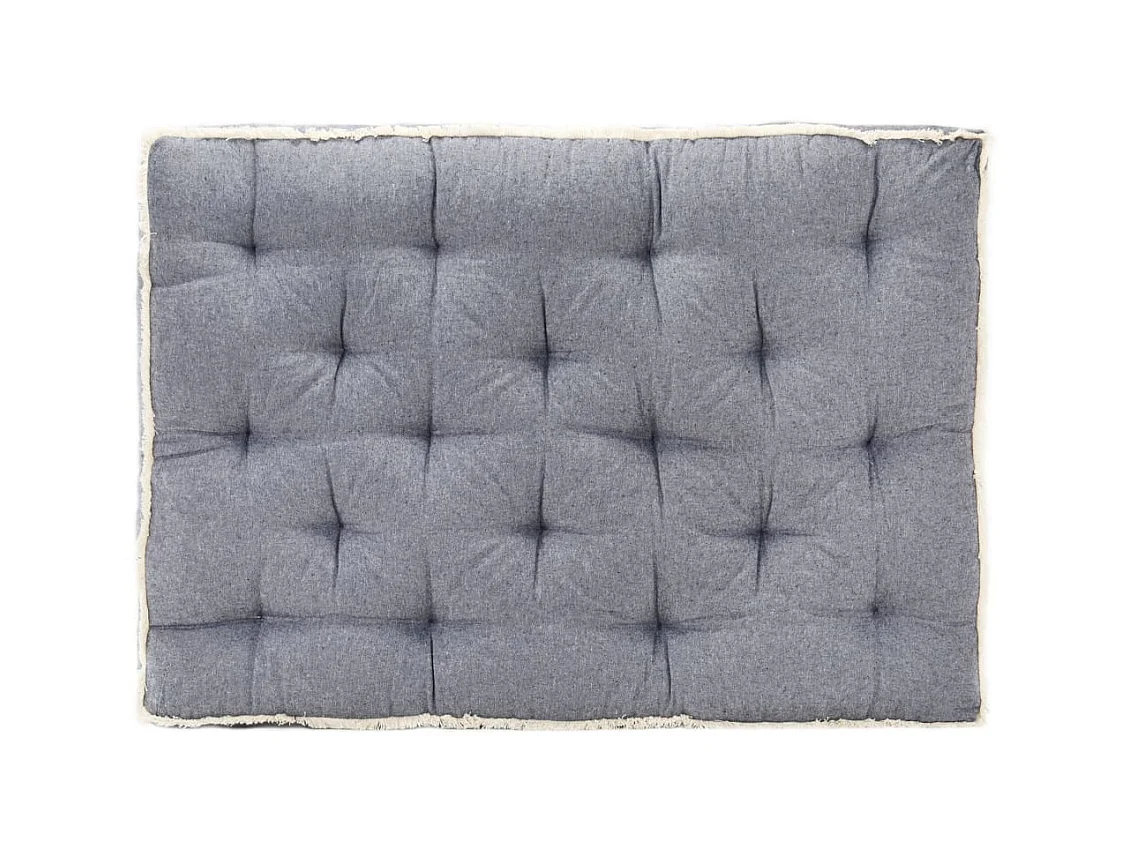 Coussin de canapé palette Bleu 120x80x10 cm