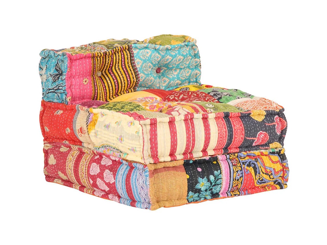 Pouf modulaire Patchwork Tissu