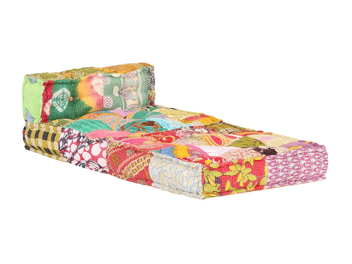 Pouf modulaire Patchwork Tissu