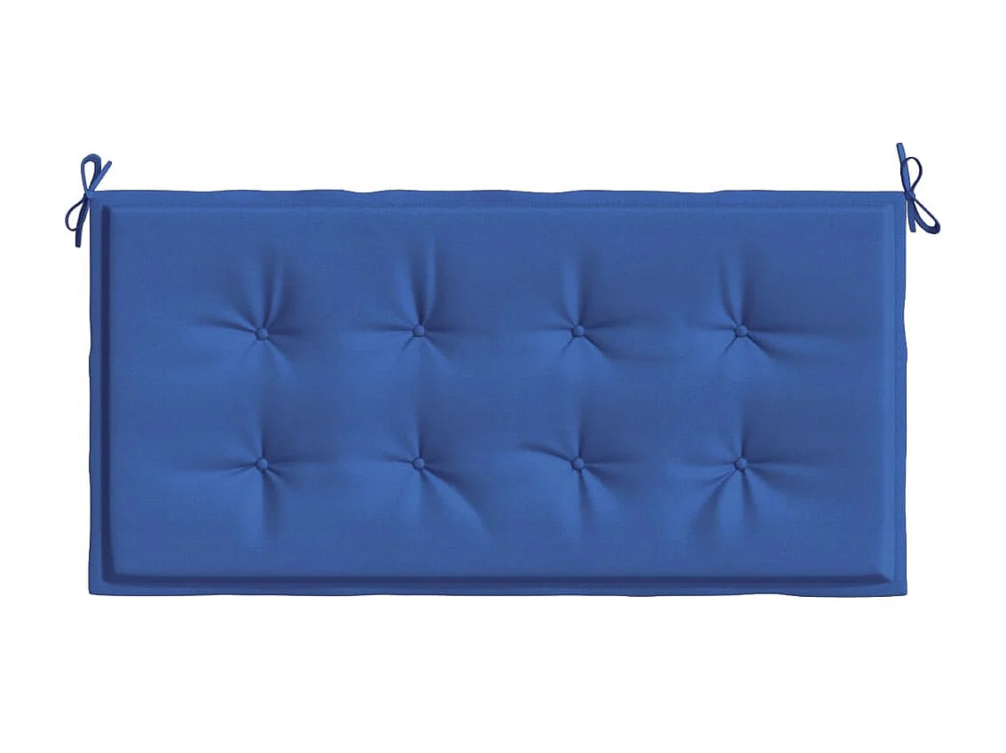Coussin de banc de jardin bleu royal 120x50x3 cm tissu oxford