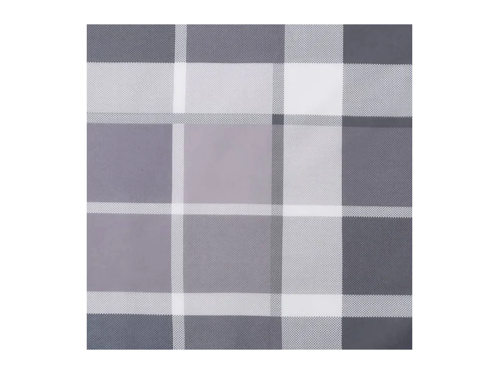 Coussins de chaise à dossier haut lot de 4 carreaux gris