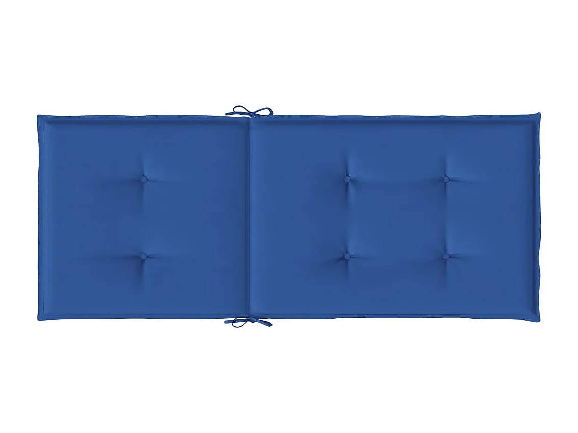 Coussins de chaise de jardin à dossier haut lot de 6 bleu royal