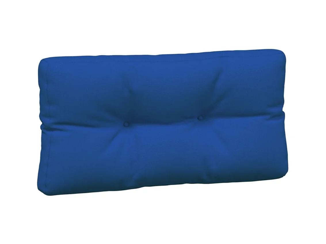 Coussins de palette 3 pcs bleu royal tissu