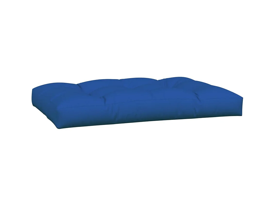 Coussins de palette 3 pcs bleu royal tissu