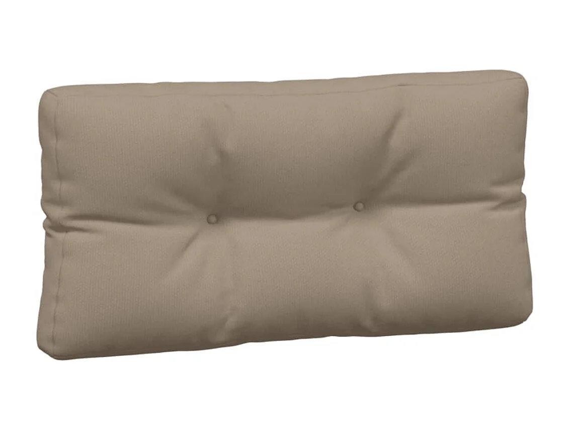 Palletkussens 3 stuks taupe stof