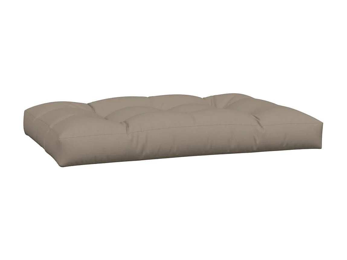 Palletkussens 3 stuks taupe stof