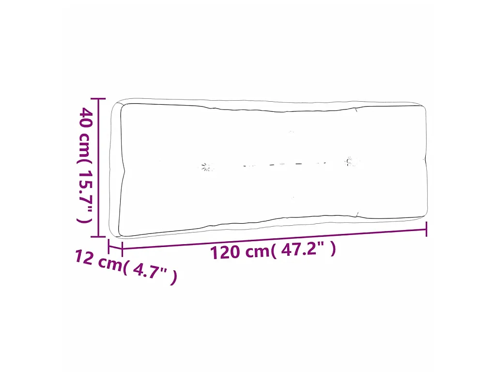 Palletkussens 3 stuks taupe stof