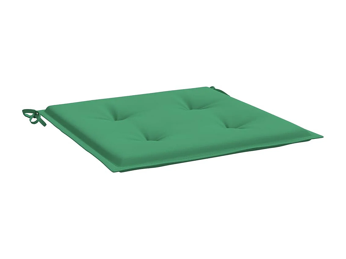 Coussins de chaise de jardin 4 pcs vert 50x50x3 cm tissu oxford