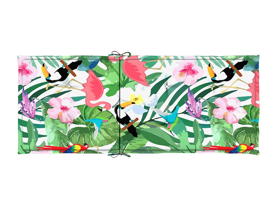 Coussins de chaise à dossier haut 4 pcs multicolore tissu