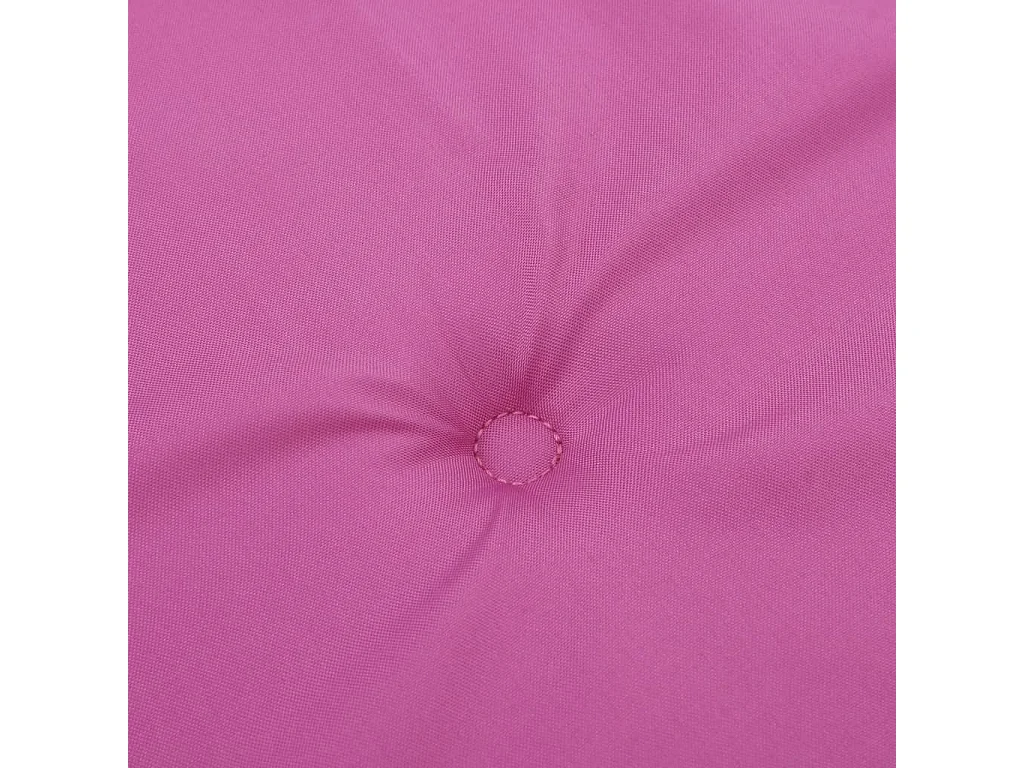 Coussins de chaise de jardin à dossier haut lot de 2 rose tissu