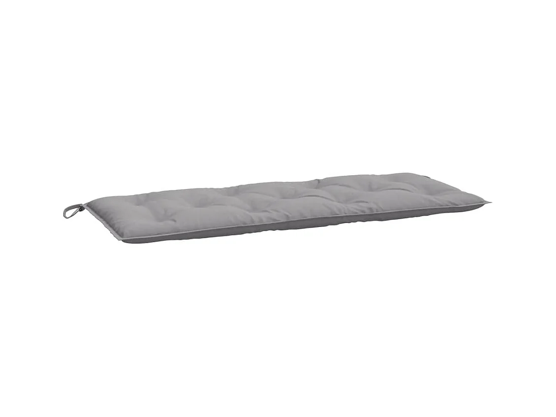 Gartenbankkissen 2 Stück grau 120x50x7 cm Oxford-Stoff