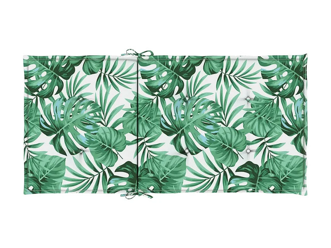 Coussins de chaise à dossier bas lot de 4 modèle de feuille