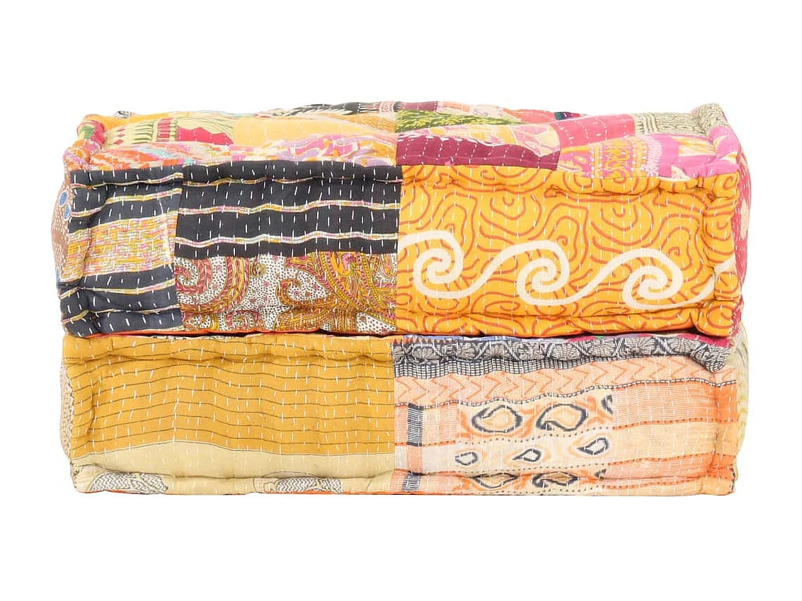 Pouf 60x70x36 cm Patchworkstoff