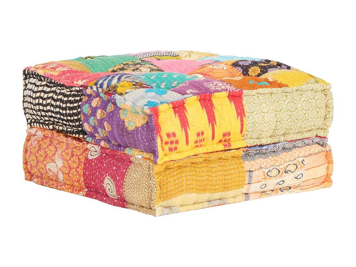Pouf 60x70x36 cm Patchworkstoff