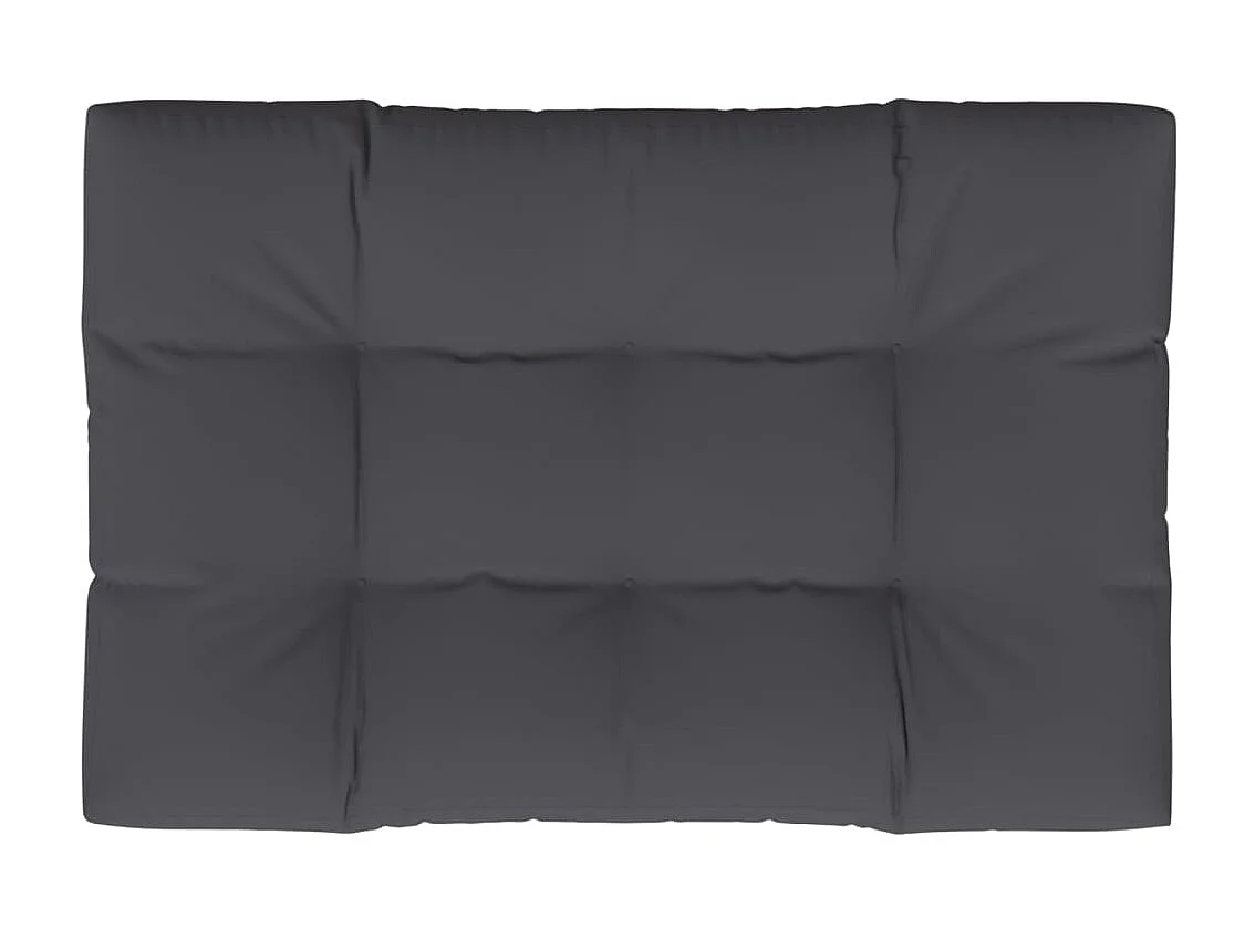 Coussin de palette Gris 120x80x12 cm tissu