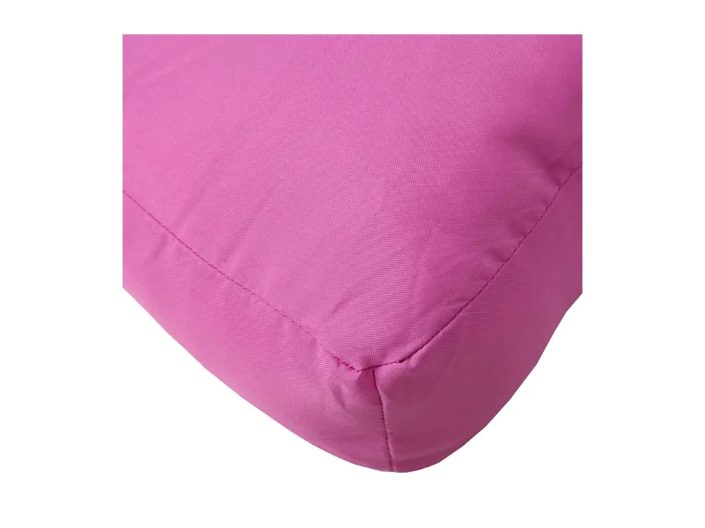 Coussin de palette rose 70x70x12 cm tissu
