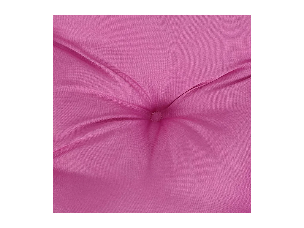 Coussin de palette rose 70x70x12 cm tissu