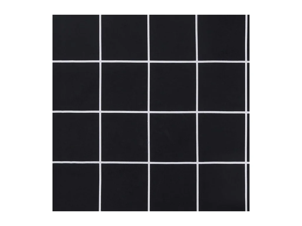 Cuscino per panca da giardino piastrelle nere 150x50x3 cm tessuto oxford