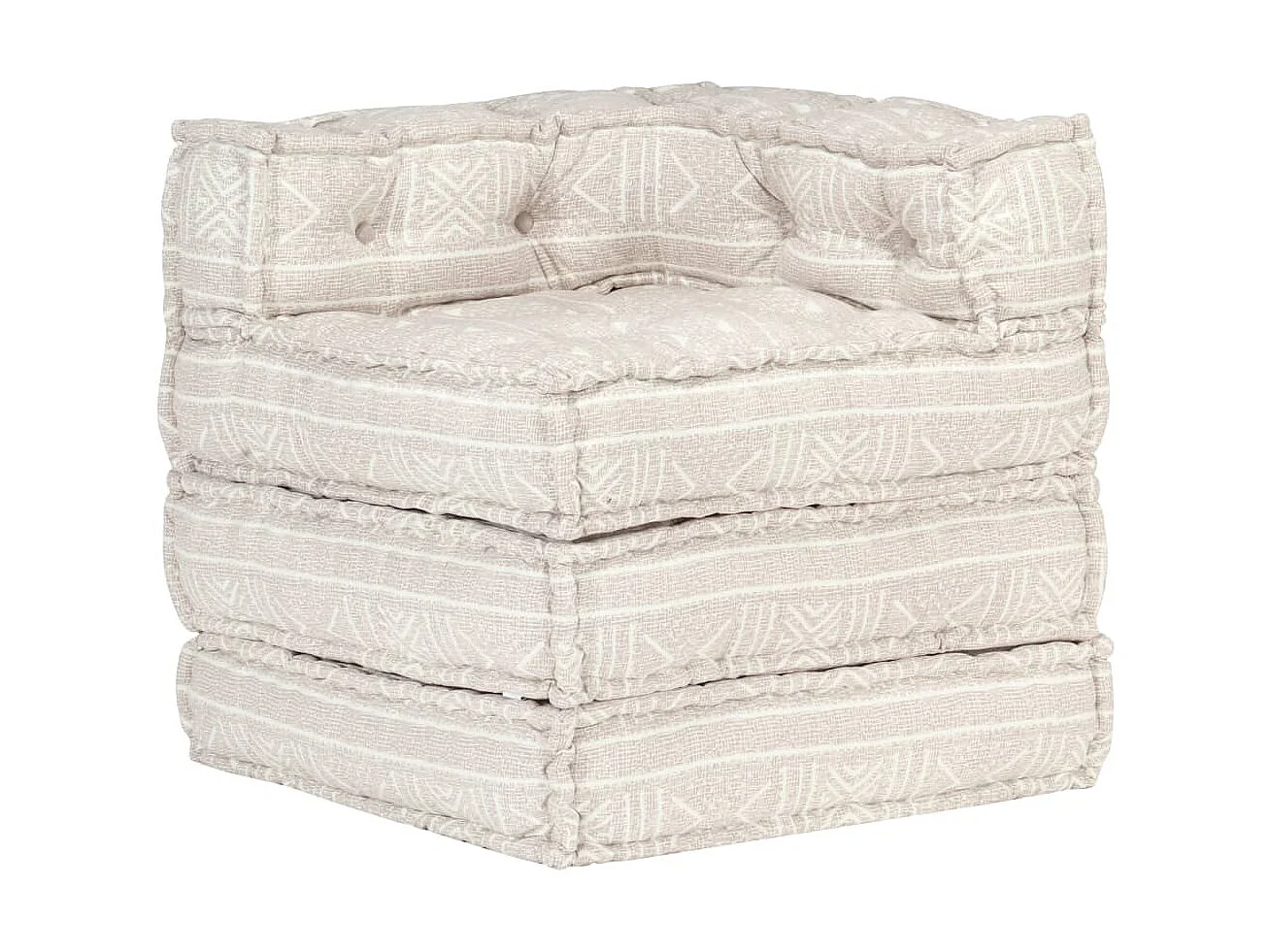 Pouf modulaire Beige Tissu