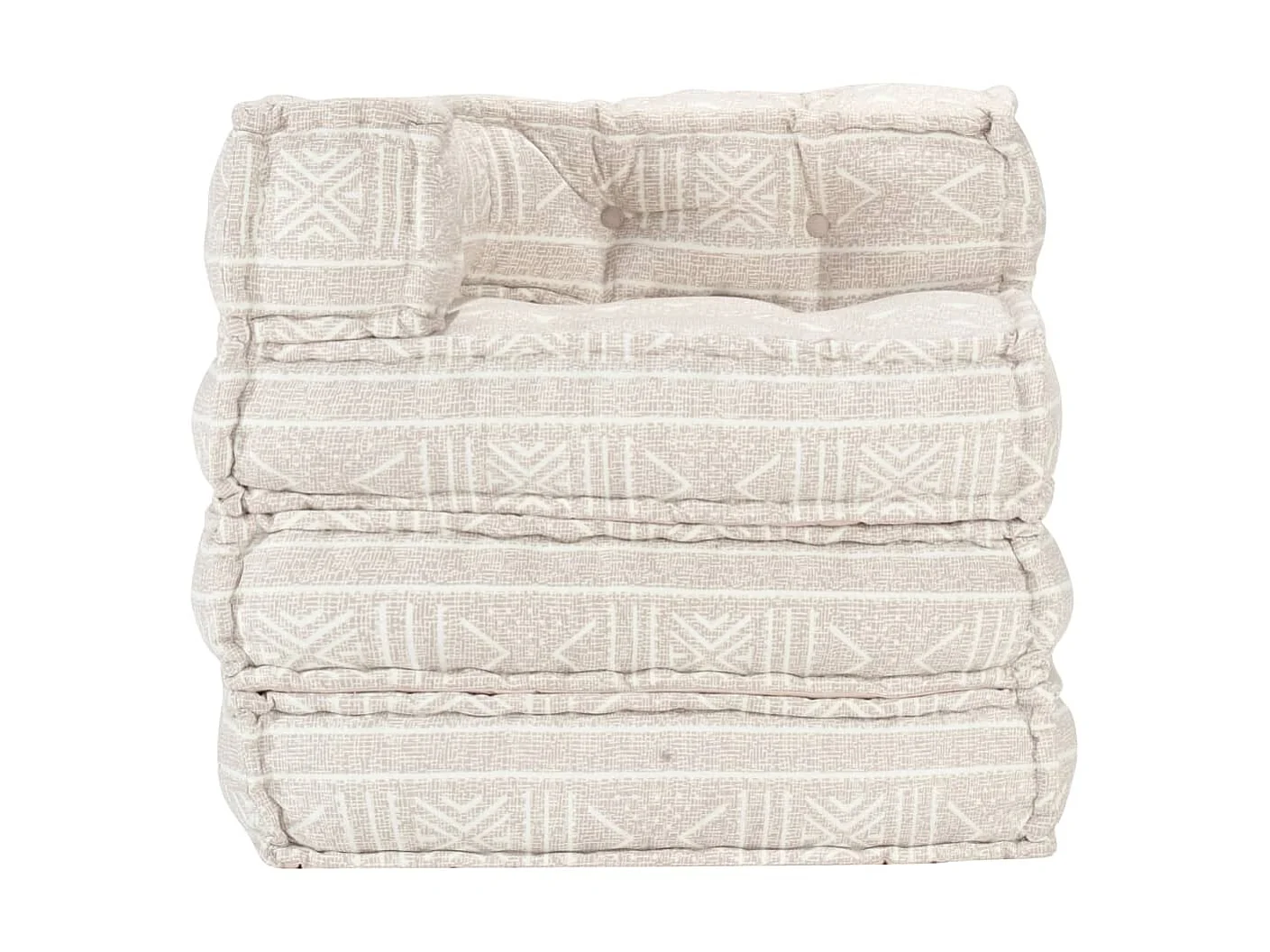 Pouf modulaire Beige Tissu