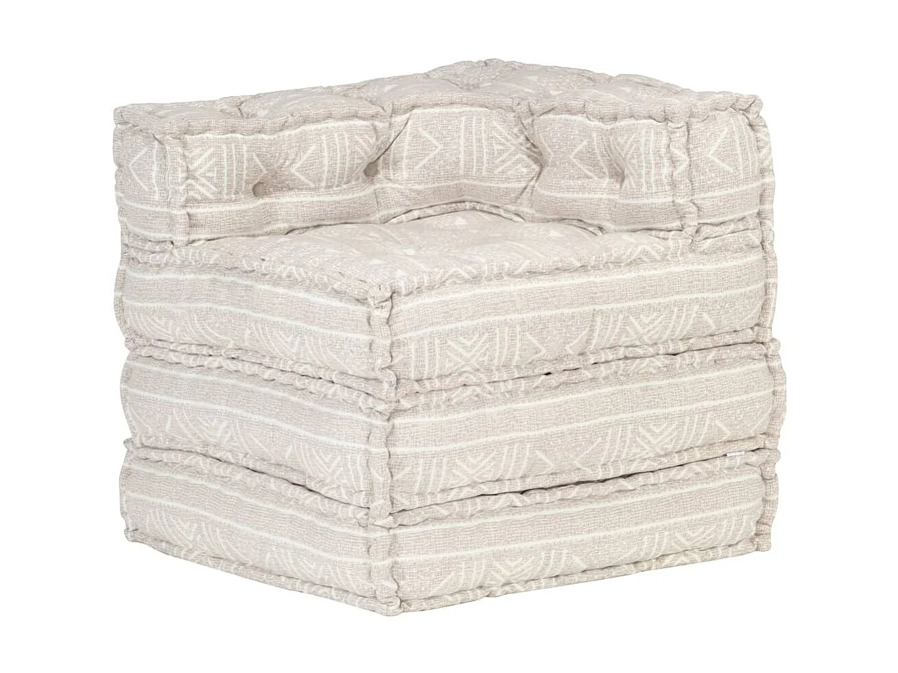 Pouf modulaire Beige Tissu