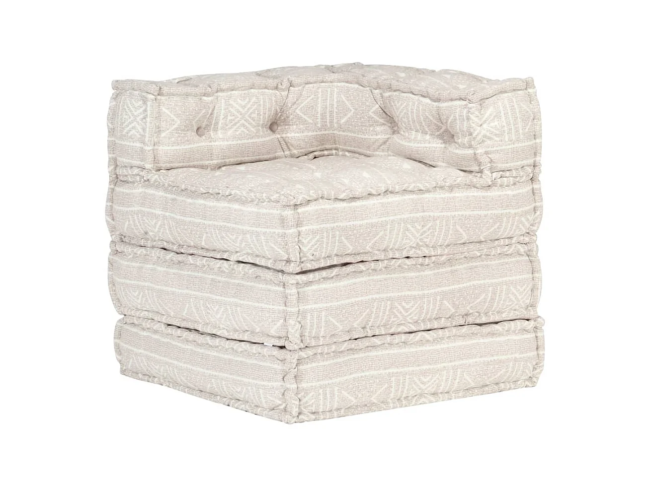 Pouf modulaire Beige Tissu