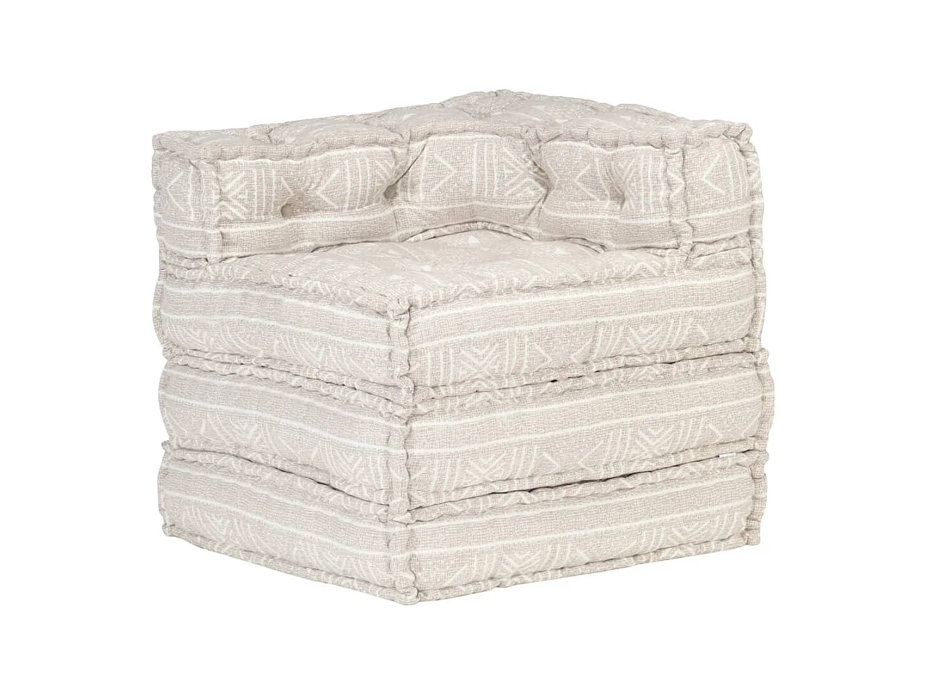 Pouf componibile Tessuto Beige