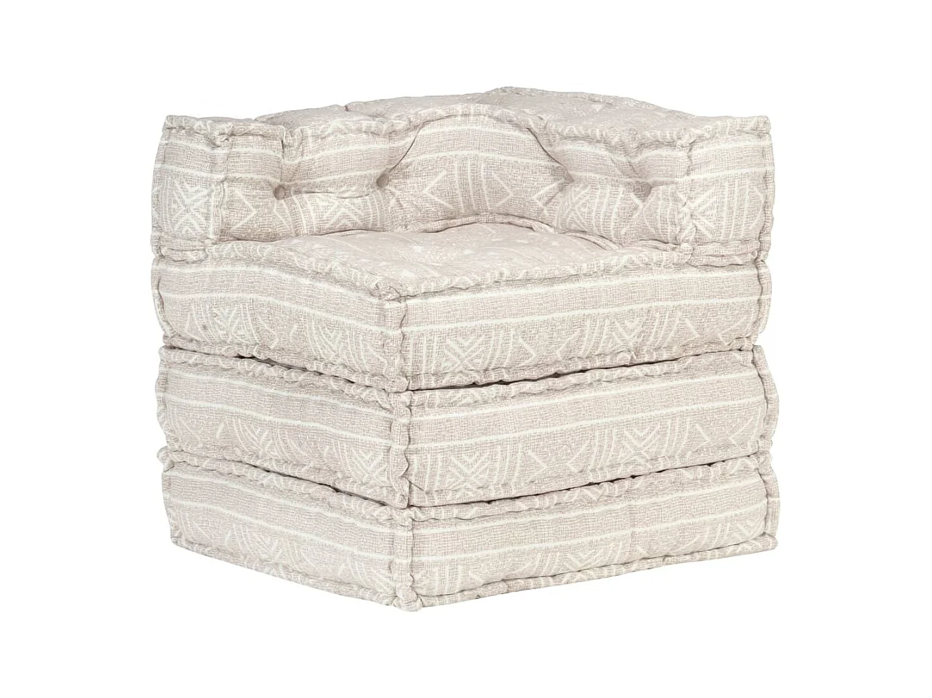 Pouf componibile Tessuto Beige