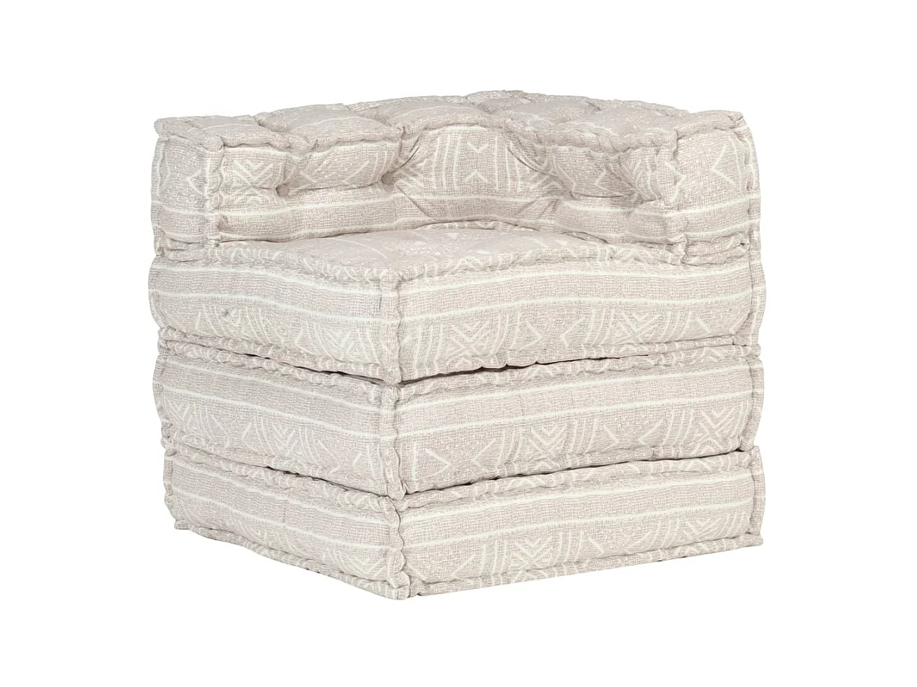 Pouf componibile Tessuto Beige