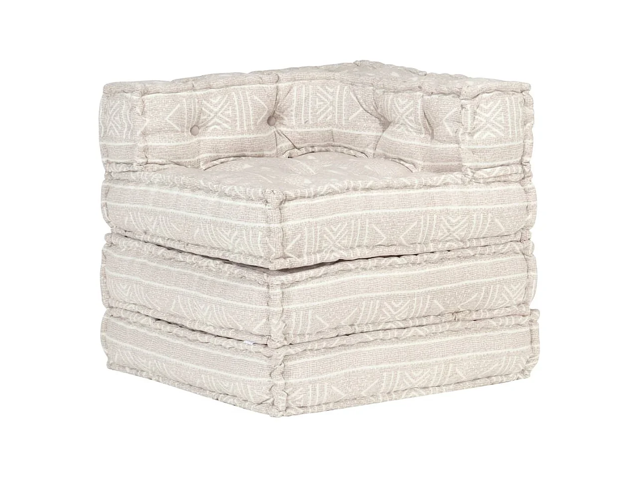 Pouf componibile Tessuto Beige