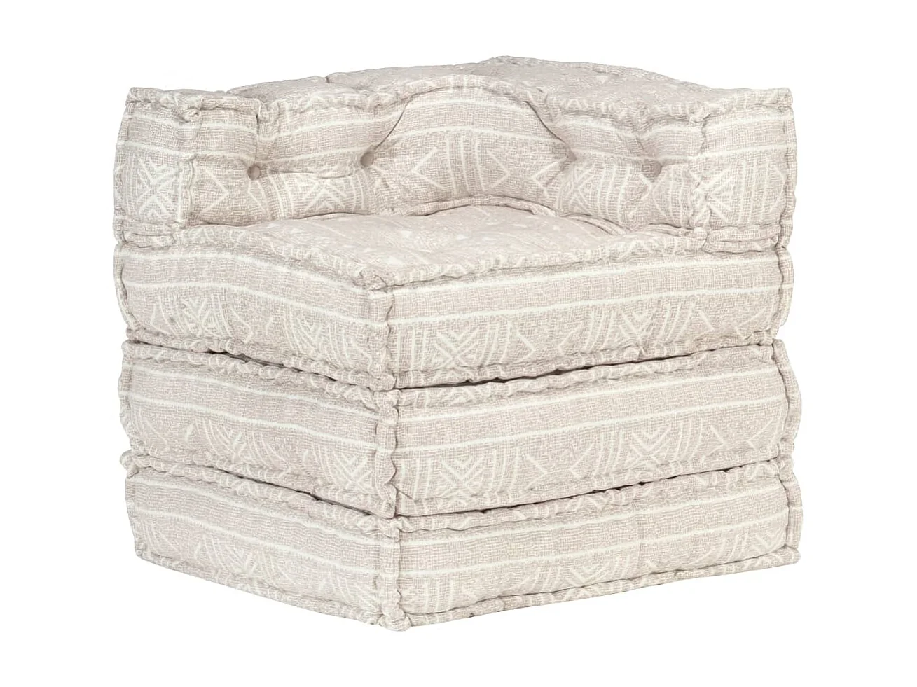 Pouf modulaire Beige Tissu