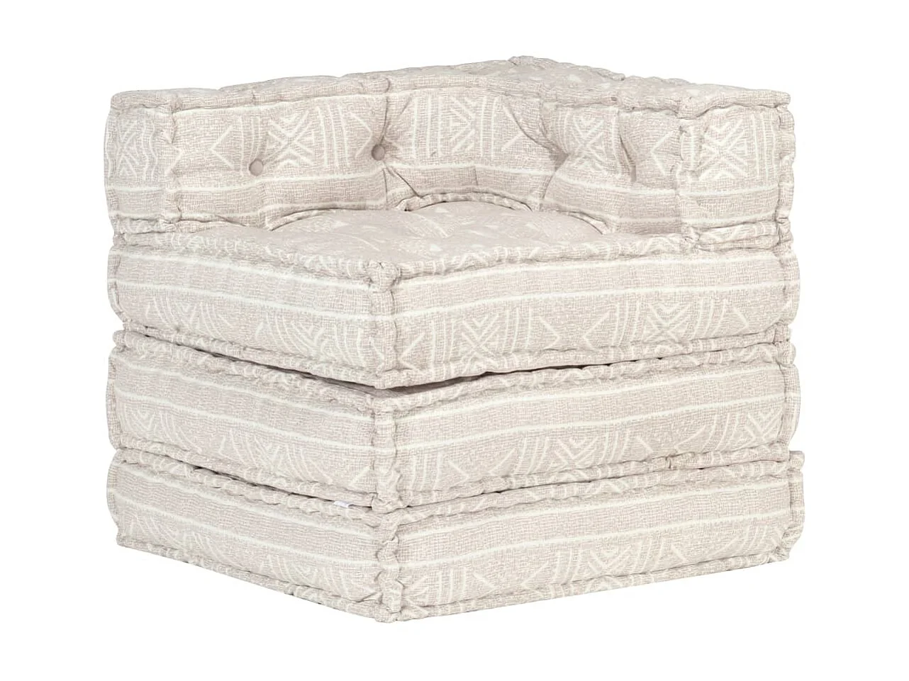 Pouf modulaire Beige Tissu